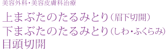 二重まぶた　銀座すみれの花形成クリニック